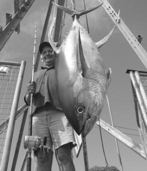 Anglers should aim for yellowfin tuna like this 70kg model in May.
